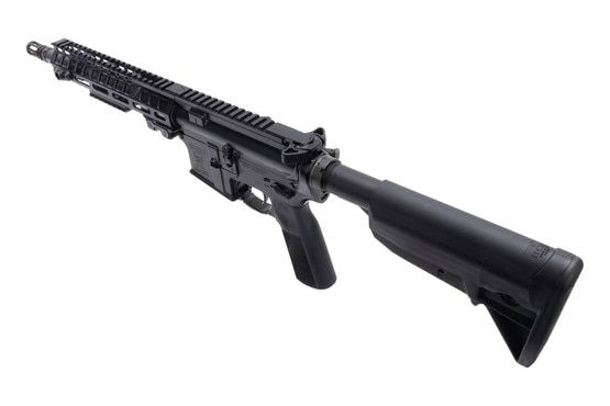 Geissele Border Patrol AR-15 rifle, black.